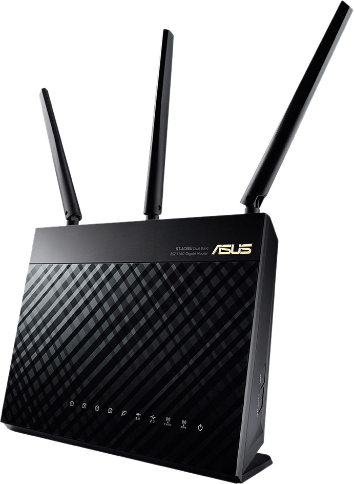 фото Маршрутизатор rt-ac68u, черный asus