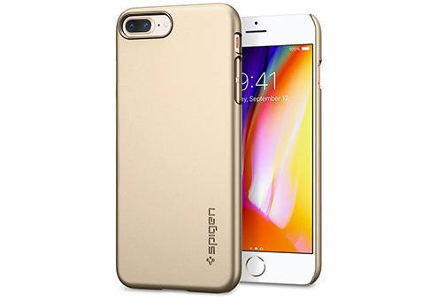 фото 055CS22239 Чехол Spigen Thin Fit для iPhone 8 Plus золотой