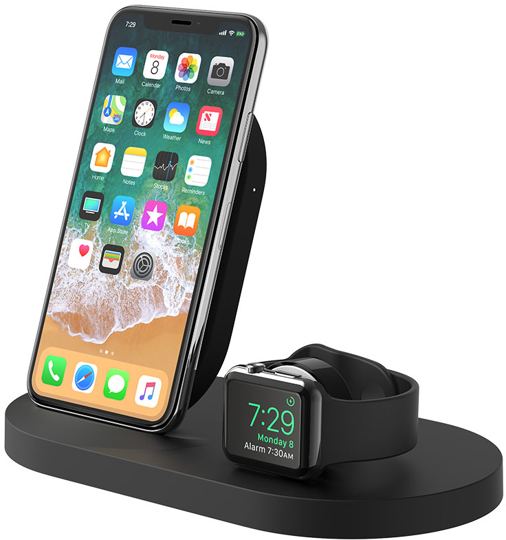 фото F8J235vfBLK Док-станция Belkin для iPhone и Apple Watch, чёрный