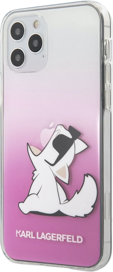 фото Чехол lagerfeld choupette fun для iphone 12 pro max, розовый karl lagerfeld