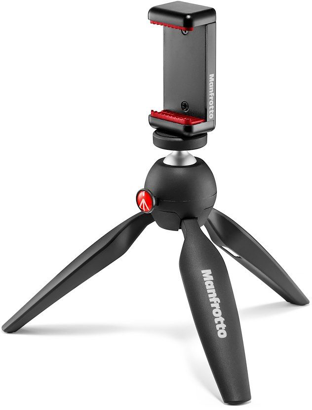 фото Штатив и держатель смартфона pixi mini, черный manfrotto