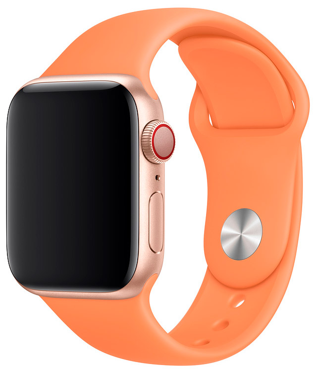 

MV742ZM/A Ремешок Apple Watch 40мм, спортивный, размеры S/M и M/L, «свежая папайя»