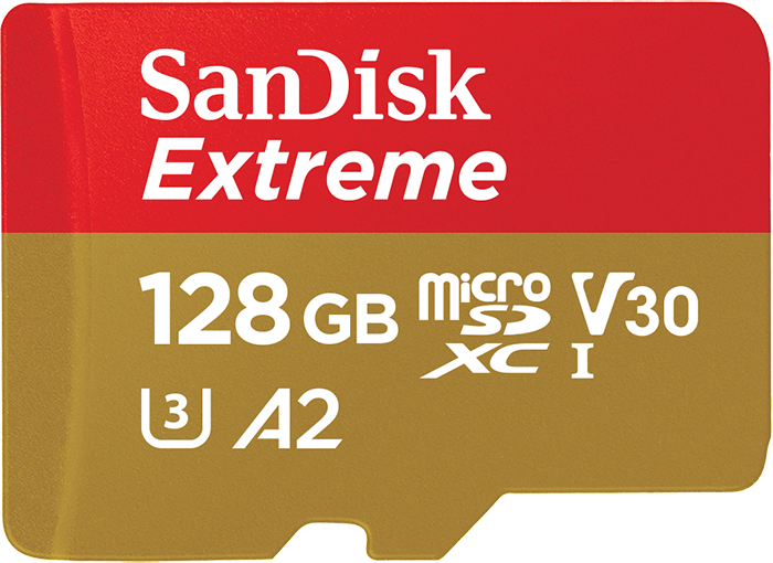 фото SDSQXA1-128G-GN6MA Карта памяти SanDisk Extreme microSDXC Class 10 128 ГБ с адаптером