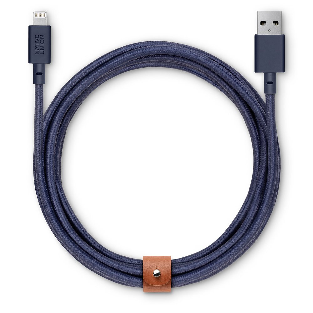 фото BELT-L-MAR-3 Кабель Native Union BELT Lightning на USB, 3 м синий