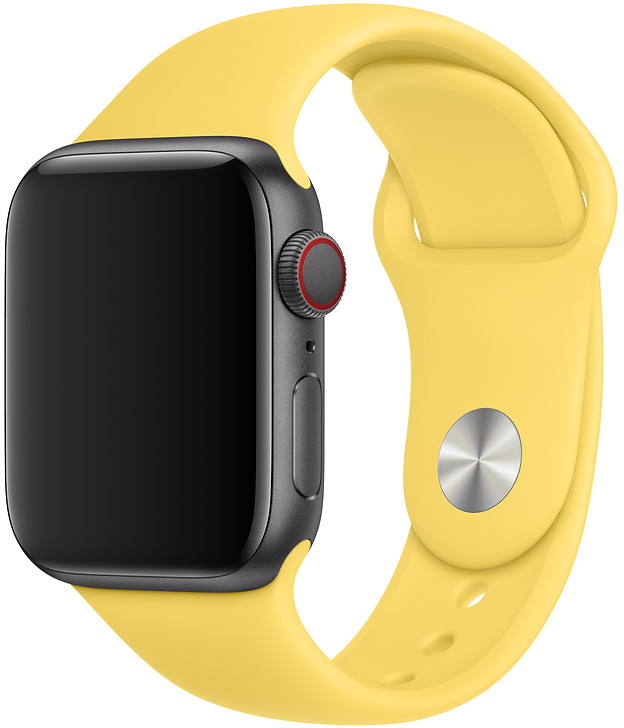 

MV6A2ZM/A Ремешок Apple Watch 40/38 мм, спортивный, размер S/M и M/L, канареечный, Желтый, MV6A2ZM/A Ремешок Apple Watch 40/38 мм, спортивный, размер S/M и M/L, канареечный