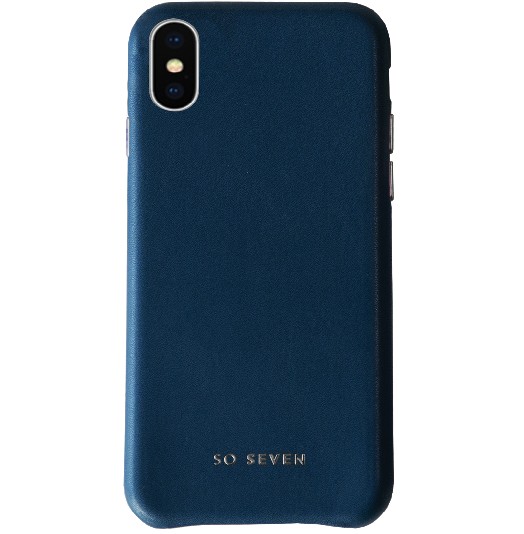 фото SVNCSCOLOR1IP8 Чехол So Seven Leather Imitation для iPhone X, темно-синий