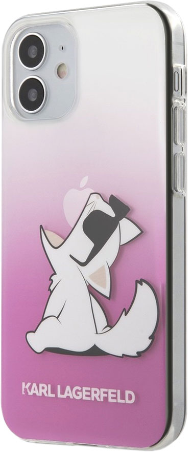 фото Чехол lagerfeld choupette fun для iphone 12 mini, розовый karl lagerfeld