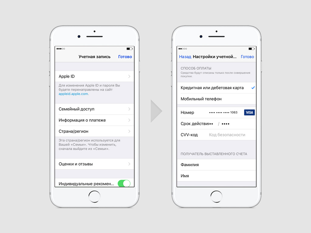 Как оплачивать покупки в App Store и iTunes Store